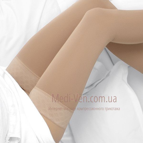 Женские компрессионные чулки Maxis Cotton с микрокапсулами Aloe Vera 1 класс компрессии открытый носок