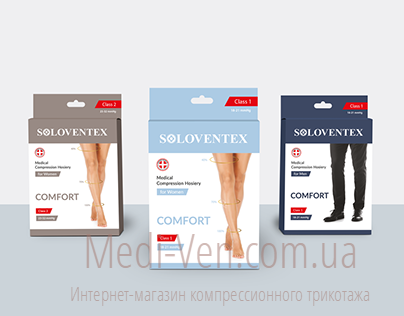 Женские ПЛОТНЫЕ компрессионные колготы Soloventex Comfort 2 класс компрессии закрытый носок