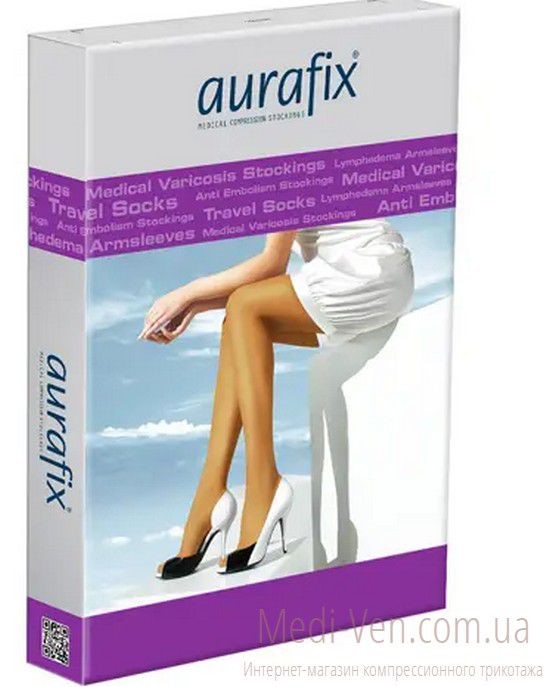 Компрессионные колготы Aurafix 2 класс компрессии закрытый носок