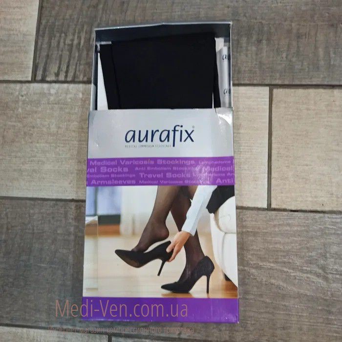 Компрессионные чулки Aurafix 1 класс компрессии открытый носок