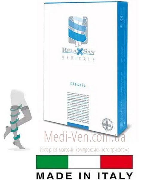 Компрессионные чулки Relaxsan Medicale Classic 3 класс компрессии для женщин и мужчин открытый носок
