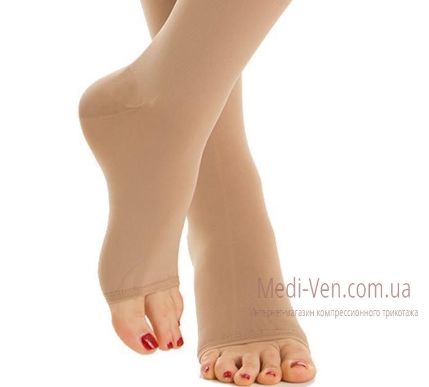 51% ХЛОПОК Компрессионные чулки Relaxsan Medicale Cotton 2 класс компрессии строгая резинка открытый носок для женщин и мужчин