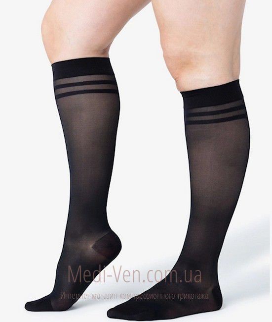 Женские компрессионные гольфы Segreta Silhouette Derm 120 профилактические закрытый носок (с мыском)