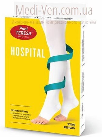 Госпитальные антиэмболические чулки Pani Teresa 1 класс компрессии открытый носок (без мыска)
