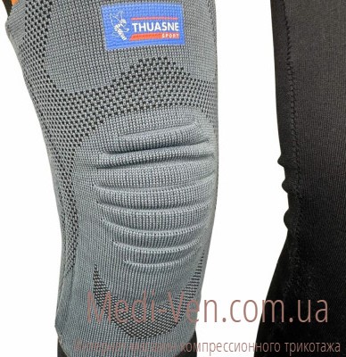 Бандаж на колено эластичный усиленный с ребрами жесткости Thuasne Sport Reinforced 0354 - Франция