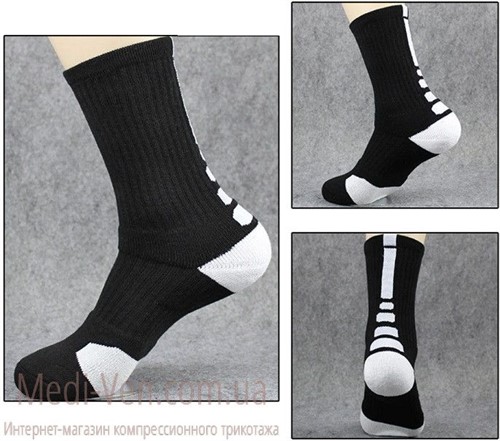 75 % ХЛОПОК компрессионные спортивные баскетбольные носки Джампер Aolikes закрытый носок ДЛЯ МУЖЧИН - фото 18083