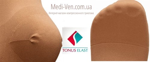 Компрессионные чулки Tonus Elast 0402 1 класс компрессии карамель закрытый носок