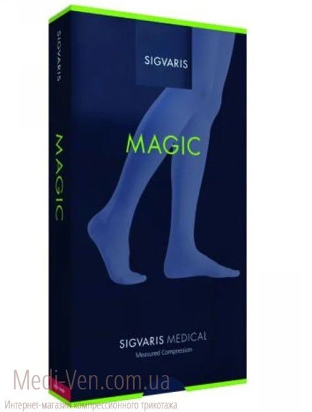Женские компрессионные гольфы Sigvaris Magic 2 класс компрессии открытый и закрытый носок