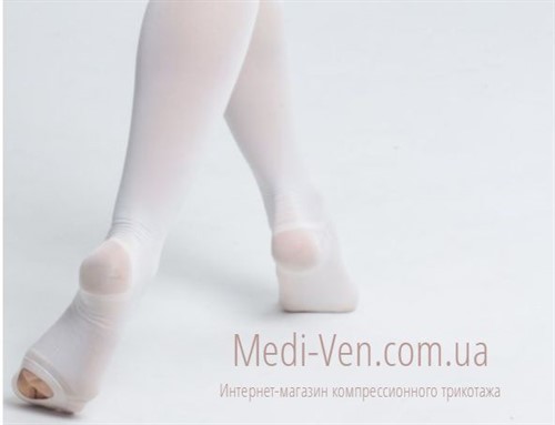 Компрессионный антиэмболический ЧУЛОК НА ОДНУ НОГУ с застежкой на талии TONUS ELAST 0403-01 Hospital 1 класс компрессии ДЛЯ ЖЕНЩИН И МУЖЧИН открытый носок