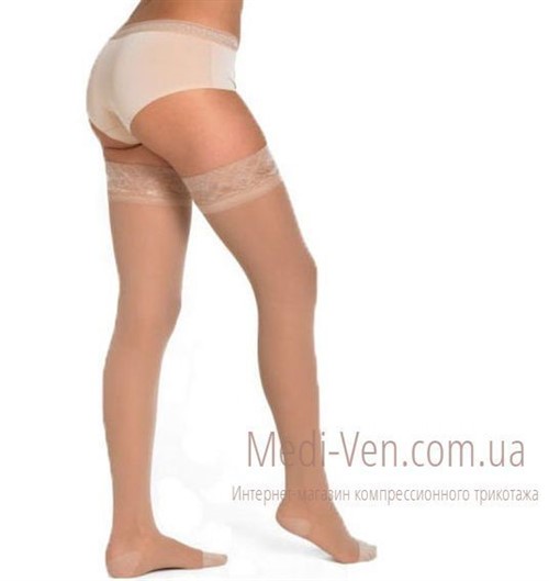 Женские компрессионные чулки Veinax Transparent 1 класс компрессии закрытый носок