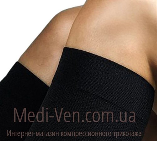 Мужские компрессионные гольфы Bauerfeind VenoTrain Business 2 класс компрессии ЗАКРЫТЫЙ НОСОК черные - Германия