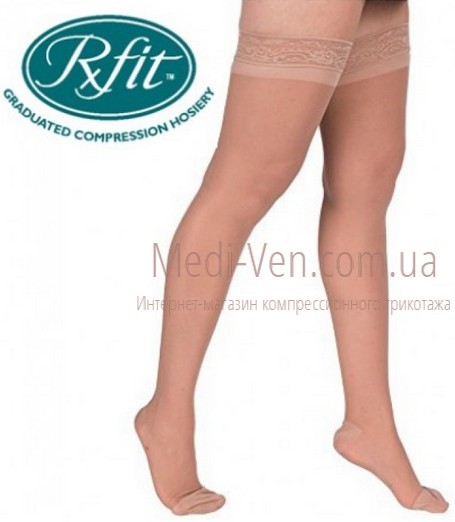 Женские компрессионные чулки RxFit 1 класса компрессии закрытый носок