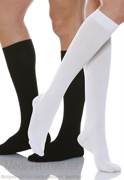 Unisex 57% ХЛОПОК компрессионные гольфы Relaxsan Cotton Socks 1 класс компрессии ЗАКРЫТЫЙ НОСОК для женщин и мужчин черные, белые, синие - Италия