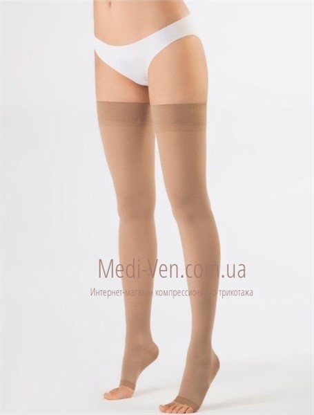 Компрессионные чулки ComfortMed 2 класс компрессии для женщин и мужчин ОТКРЫТЫЙ НОСОК - Турция