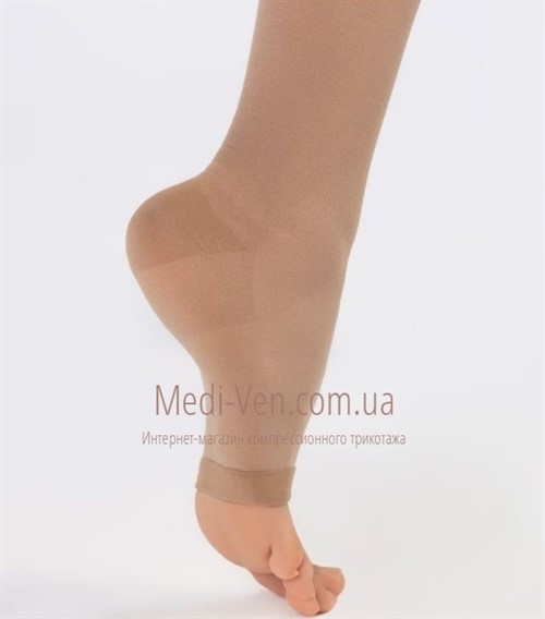 Компрессионные чулки ComfortMed 2 класс компрессии для женщин и мужчин ОТКРЫТЫЙ НОСОК - Турция