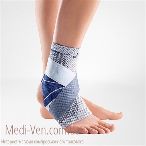 Активный бандаж GenuTrain Bauerfeind MalleoTrain S open heel - Бандаж GenuTrain Bauerfeind MalleoTrain S open heel с 3-х уровневой системой натяжения для усиленной стабилизации и защиты голеностопного сустава при занятиях спортом без обуви - Германия