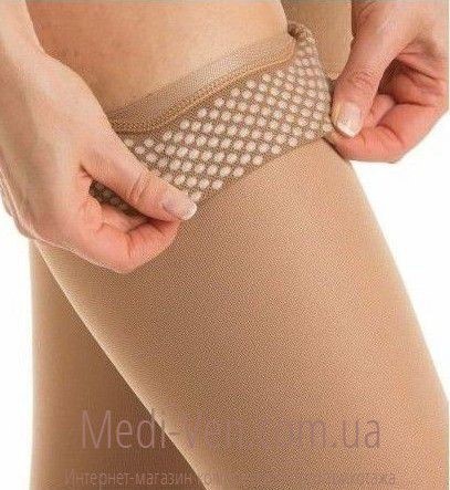 Компрессионные чулки Aries Avicenum 360 2 класс компрессии бежевые открытый носок