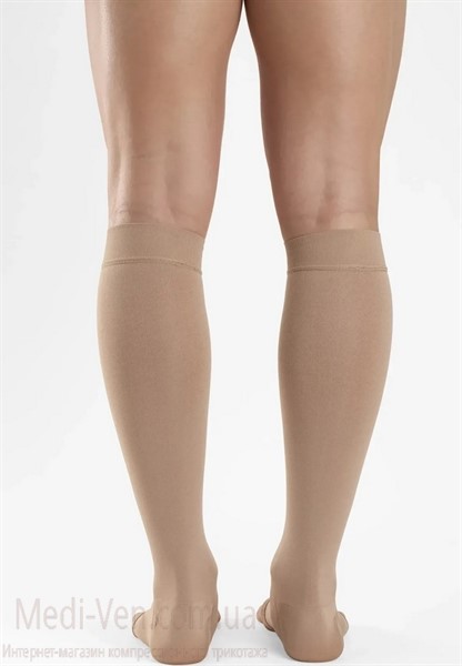 Компрессионные гольфы Relaxsan Medicale Premium 2 класс компрессии ОТКРЫТЫЙ НОСОК для женщин и мужчин бежевые - Италия