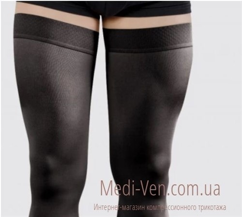 Компрессионные чулки Tonus Elast Lux 2 класс компрессии черные открытый носок