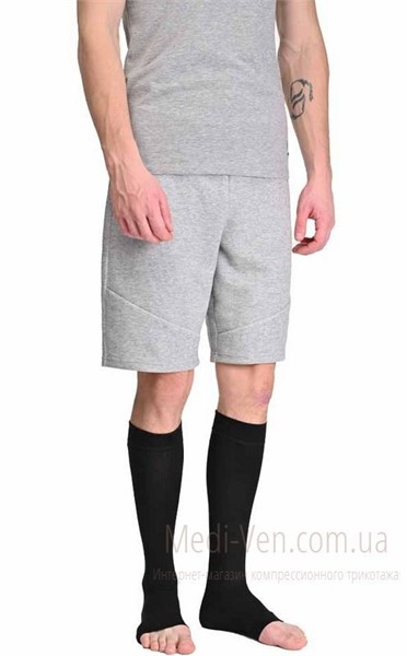ХЛОПОК Мужские компрессионные гольфы Soloventex 2 класс компрессии открытый носок