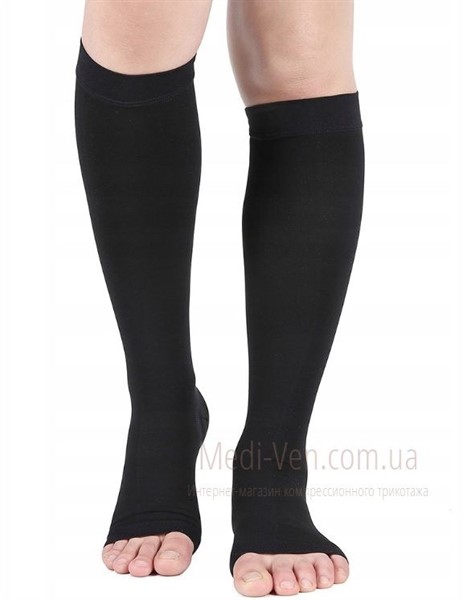 ХЛОПОК Мужские компрессионные гольфы Soloventex 2 класс компрессии открытый носок