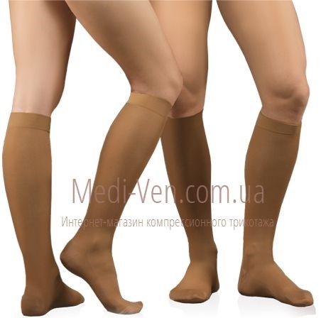 Компрессионные гольфы Tonus Elast Lux 1 класс компрессии закрытый носок цвет карамель