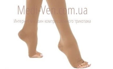 60% ХЛОПОК компрессионные гольфы Lauma medical 2 класс компрессии открытый носок