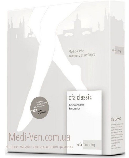 Компрессионные чулки Ofa Bamberg Classic 2 класс компрессии открытый носок бежевые
