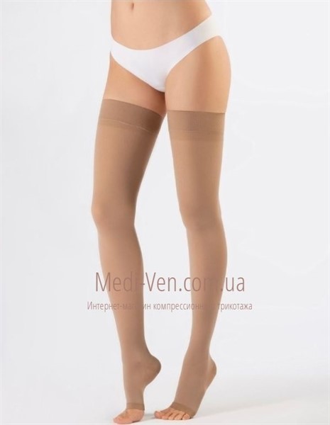Компрессионные чулки Ofa Bamberg Classic 2 класс компрессии открытый носок бежевые
