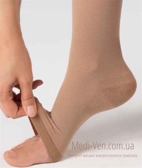 Компрессионные чулки Ofa Bamberg Classic 2 класс компрессии открытый носок бежевые