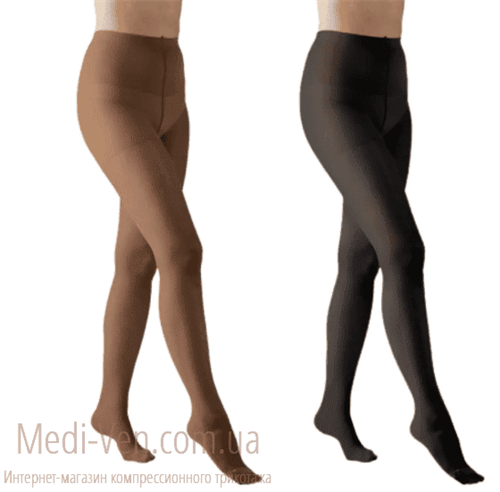 Женские компрессионные колготки Aries Avicenum 140 первый класс компрессии ЗАКРЫТЫЙ НОСОК цвет шоколад - Чехия