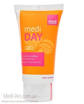 ДНЕВНОЙ противоварикозный гель с конским каштаном для ухода за кожей ног medi day gel 50 мл - Германия
