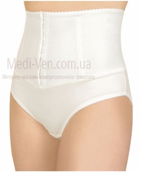 Хлопковые трусы медицинские эластичные послеродовые, с завышенной линией талии и вертикальными ребрами жесткости Tonus Elast 0105 Evita размер 1, черные