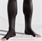 Компрессионные чулки Tonus Elast Lux 2 класс компрессии черные открытый носок