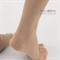 Компрессионные чулки Relaxsan Medicale Premium 2 класс компрессии СТРОГАЯ РЕЗИНКА для женщин и мужчин ОТКРЫТЫЙ НОСОК бежевые - Италия
